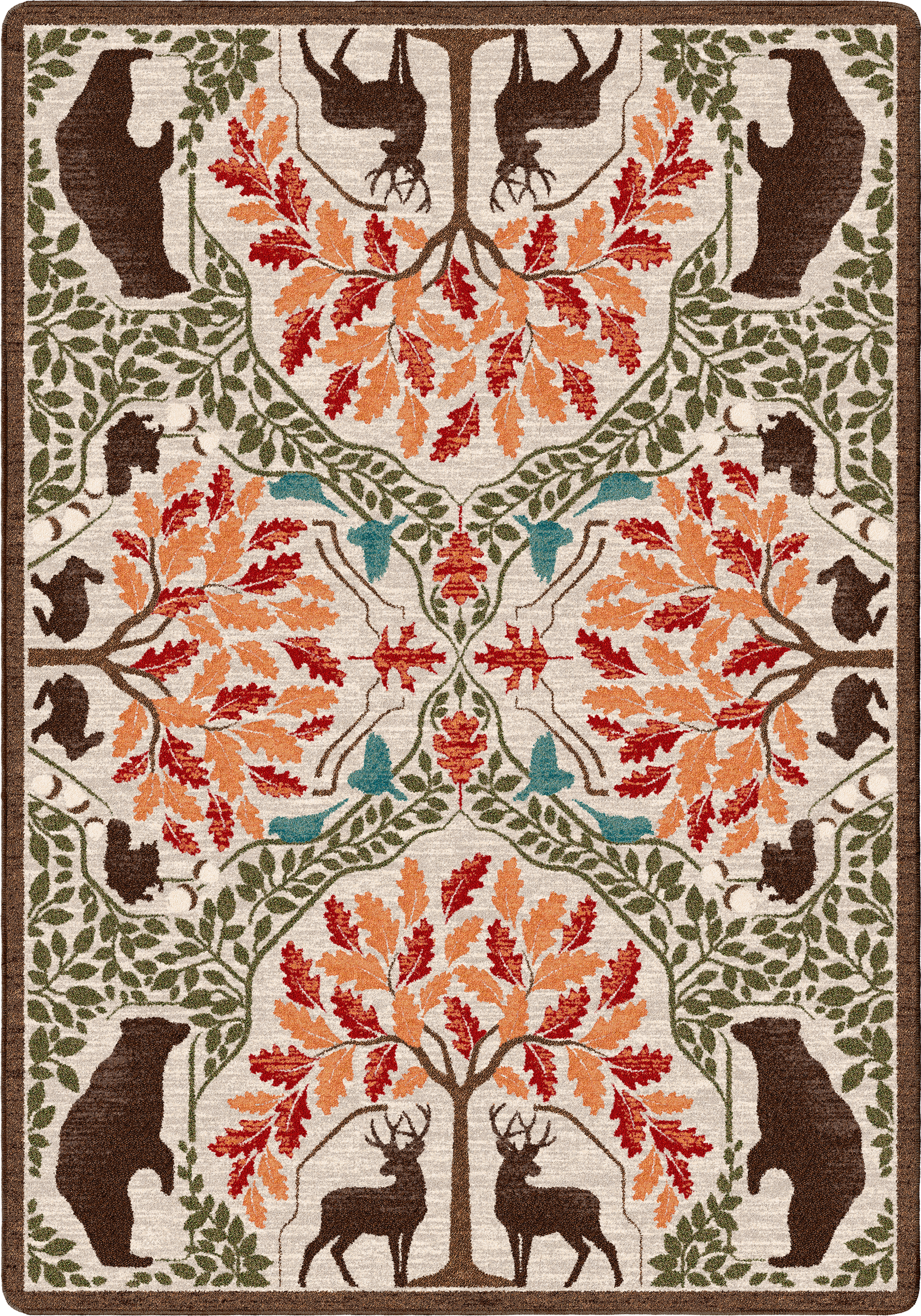 Brushwoods Rug – Multi – cabin lodge area rug