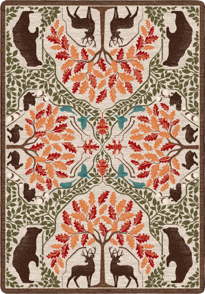 Brushwoods Rug – Multi – cabin lodge area rug