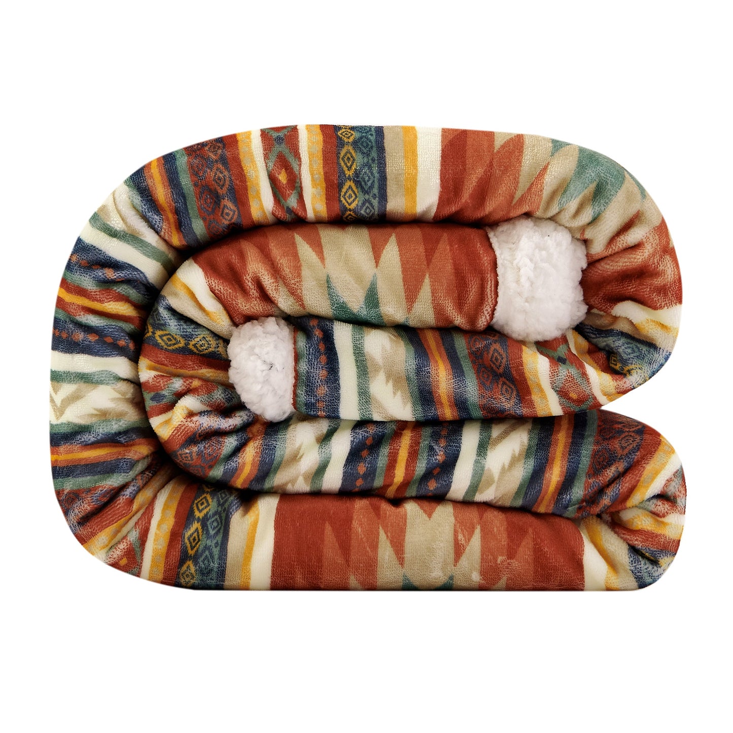 Del Sol Campfire Sherpa Throw