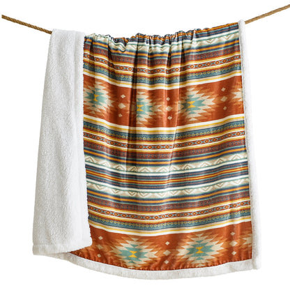 Del Sol Campfire Sherpa Throw