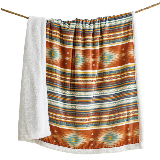Del Sol Campfire Sherpa Throw