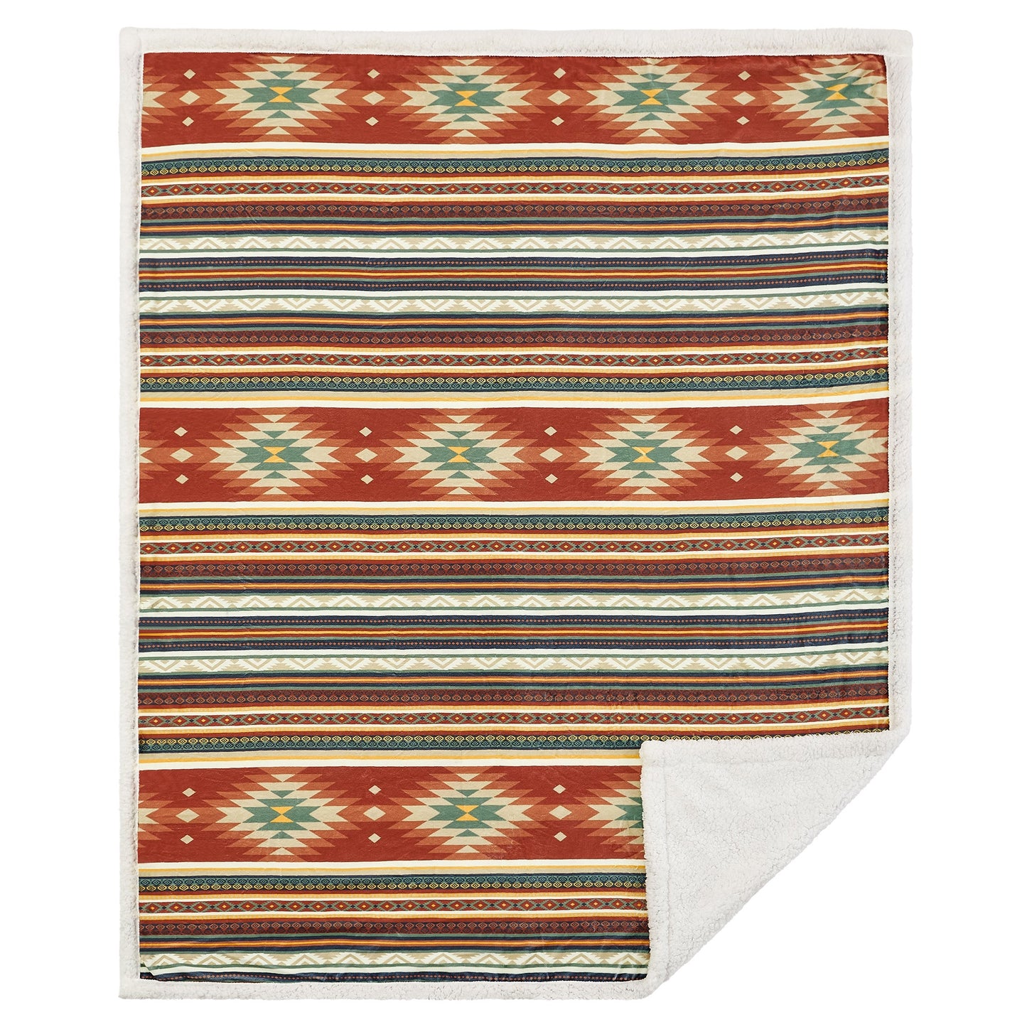 Del Sol Campfire Sherpa Throw