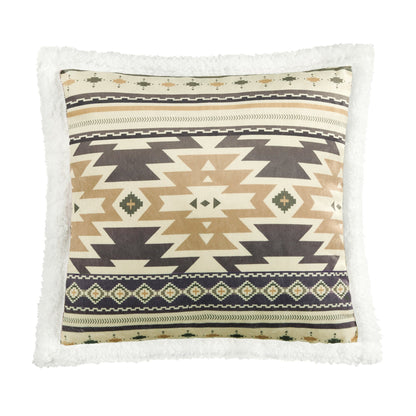 Desert Sage Campfire Sherpa Pillow