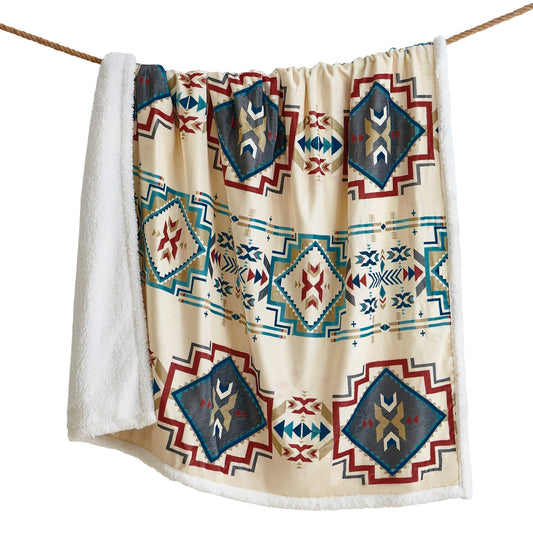 Spirit Valley Campfire Sherpa Throw