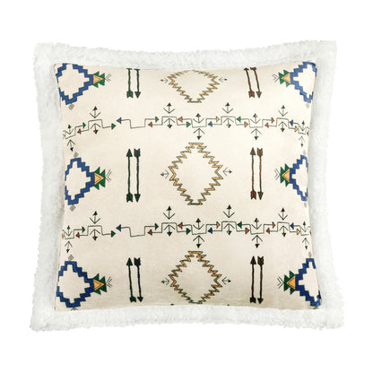 Arrow Campfire Sherpa Pillow