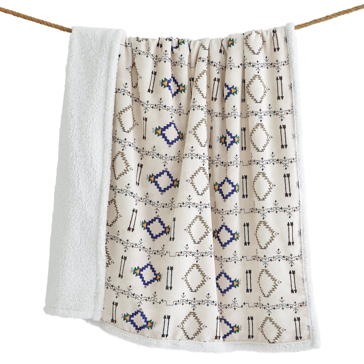 Arrow Campfire Sherpa Throw