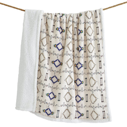 Arrow Campfire Sherpa Throw