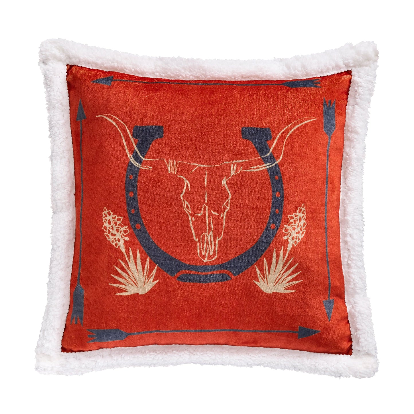 Marfa Campfire Sherpa Pillow