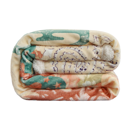 Long Live Cowgirls Campfire Sherpa Throw