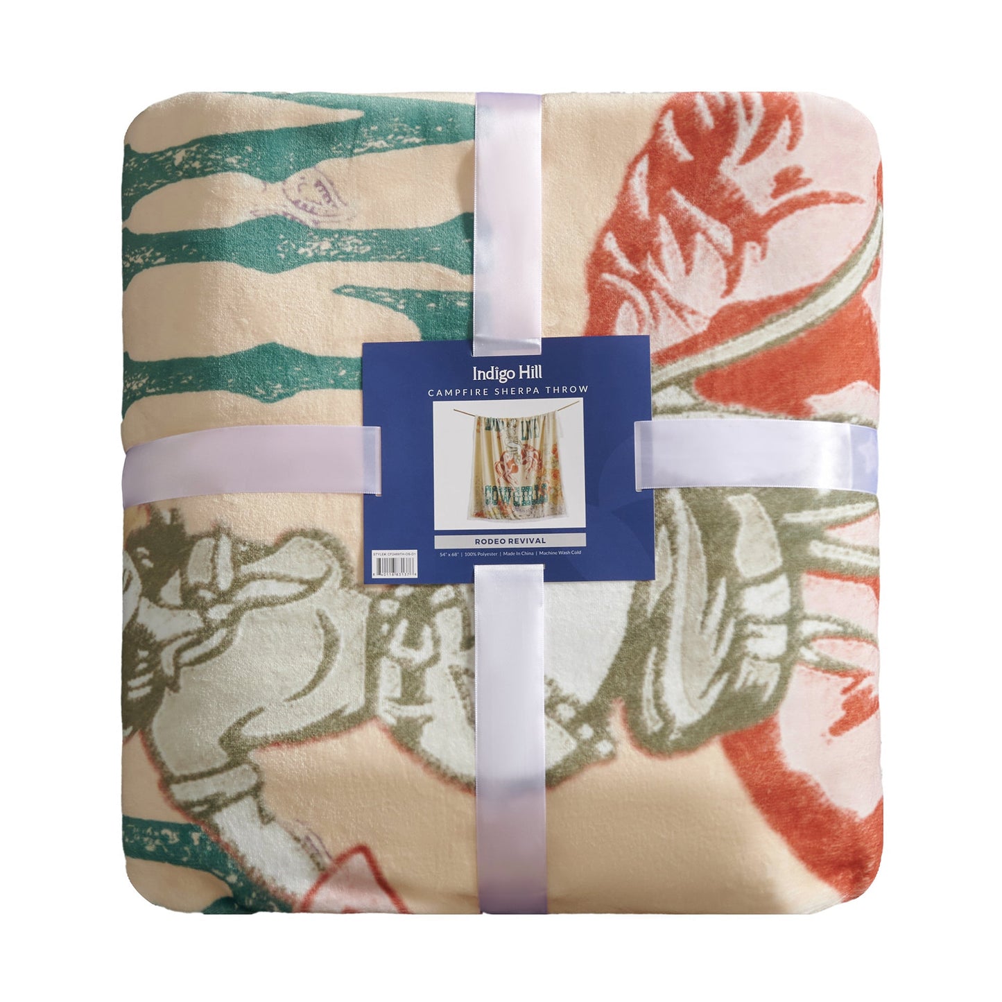 Long Live Cowgirls Campfire Sherpa Throw