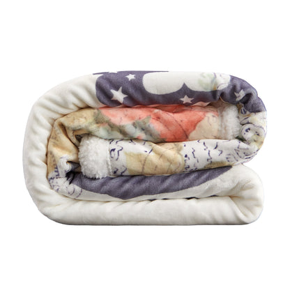 Long Live Cowboys Campfire Sherpa Throw