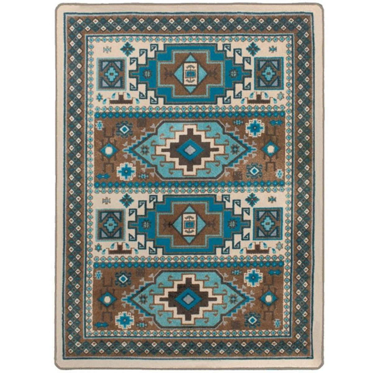 Café Indigo Rug – Turquoise – close up