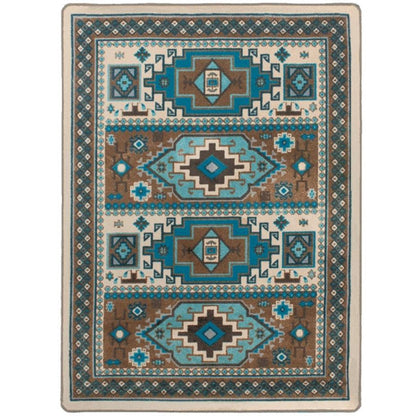 Café Indigo Rug – Turquoise – close up