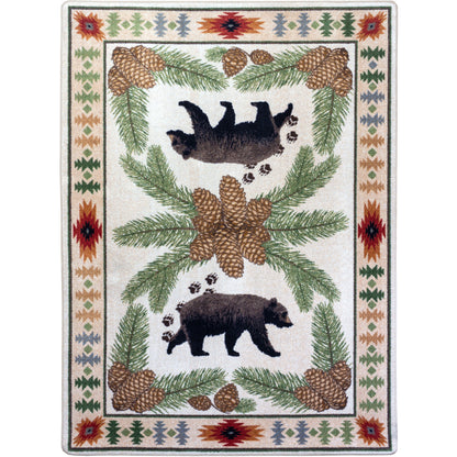 Camp Woodhaven OKA Rug – Natural – cabin lodge area rug