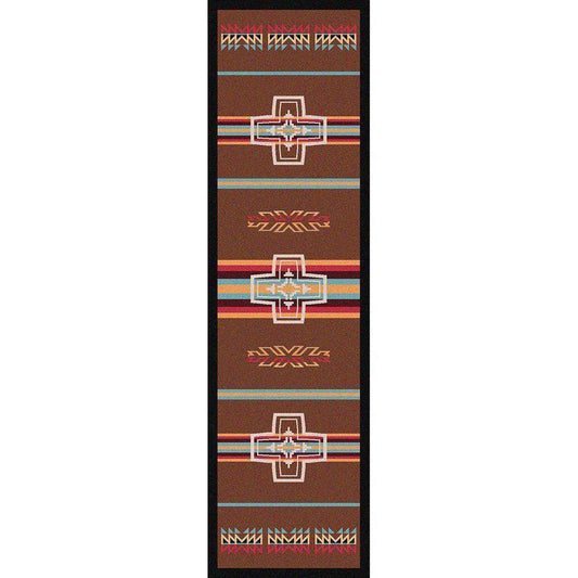 Canyon Crucifix - Sunset-CabinRugs Southwestern Rugs Wildlife Rugs Lodge Rugs Aztec RugsSouthwest Rugs