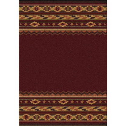 Cimarron Land Rug – Red – cabin lodge area rug