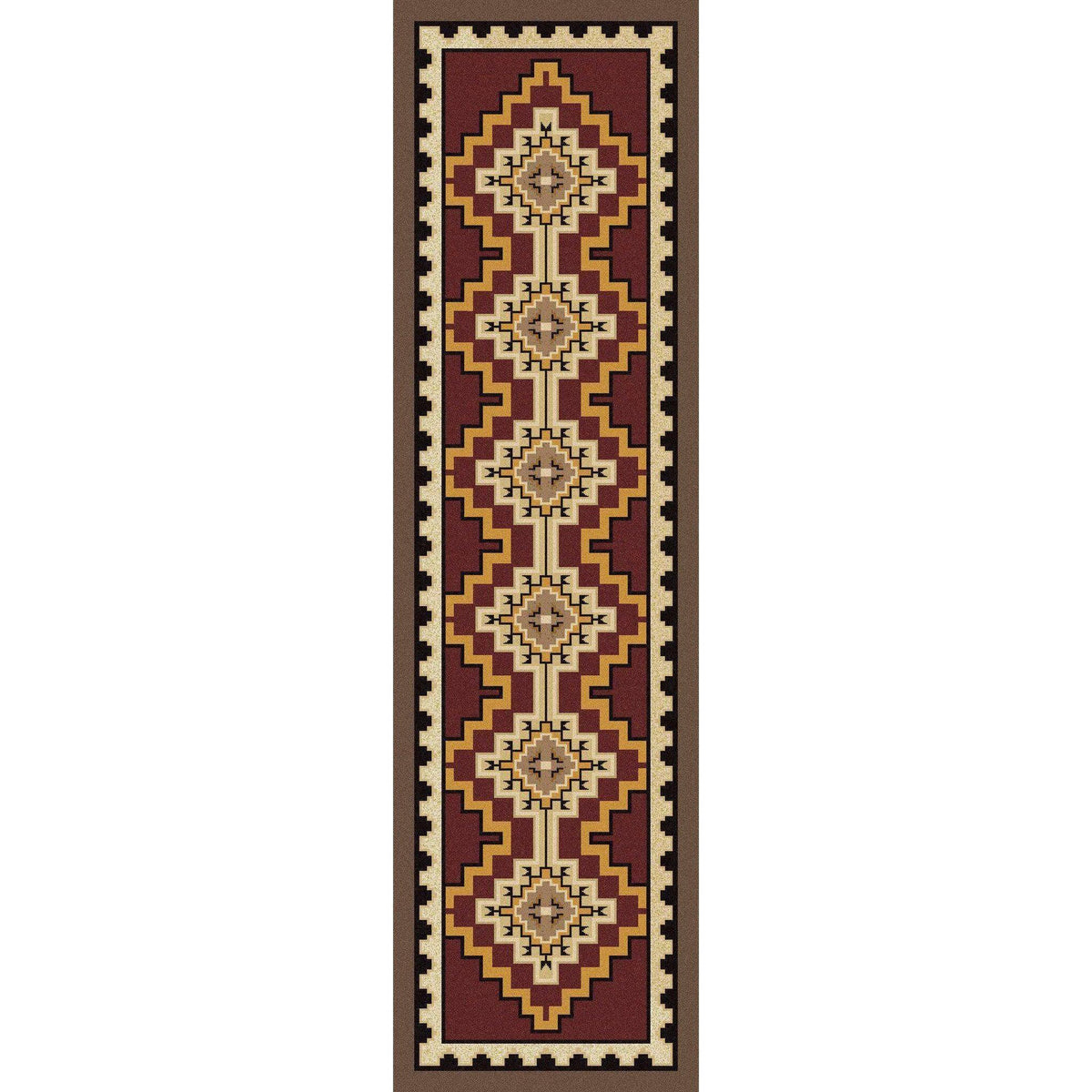 Council Of The Chiefs Rug – Red – cabin lodge area rug