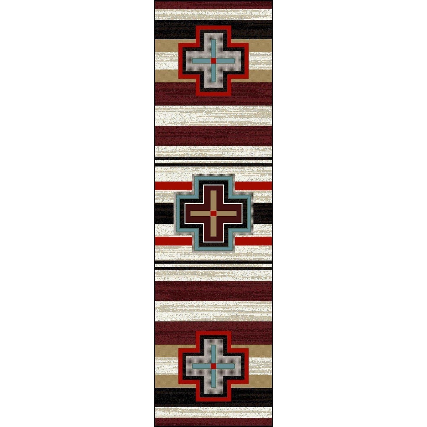 Crucifix Roads Rug – Fuego – detail view