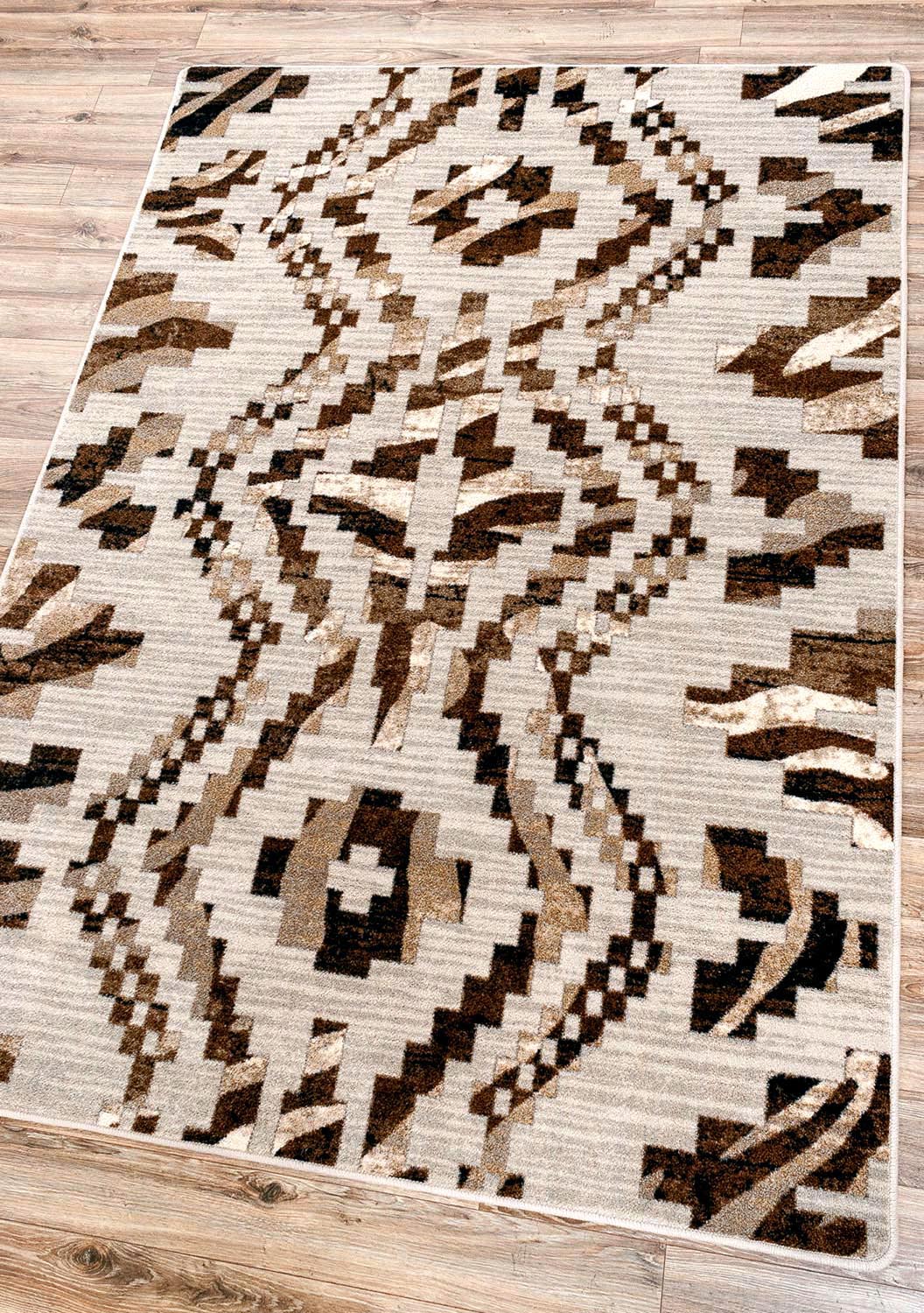 Curio Zebra Rug – Natural – close up