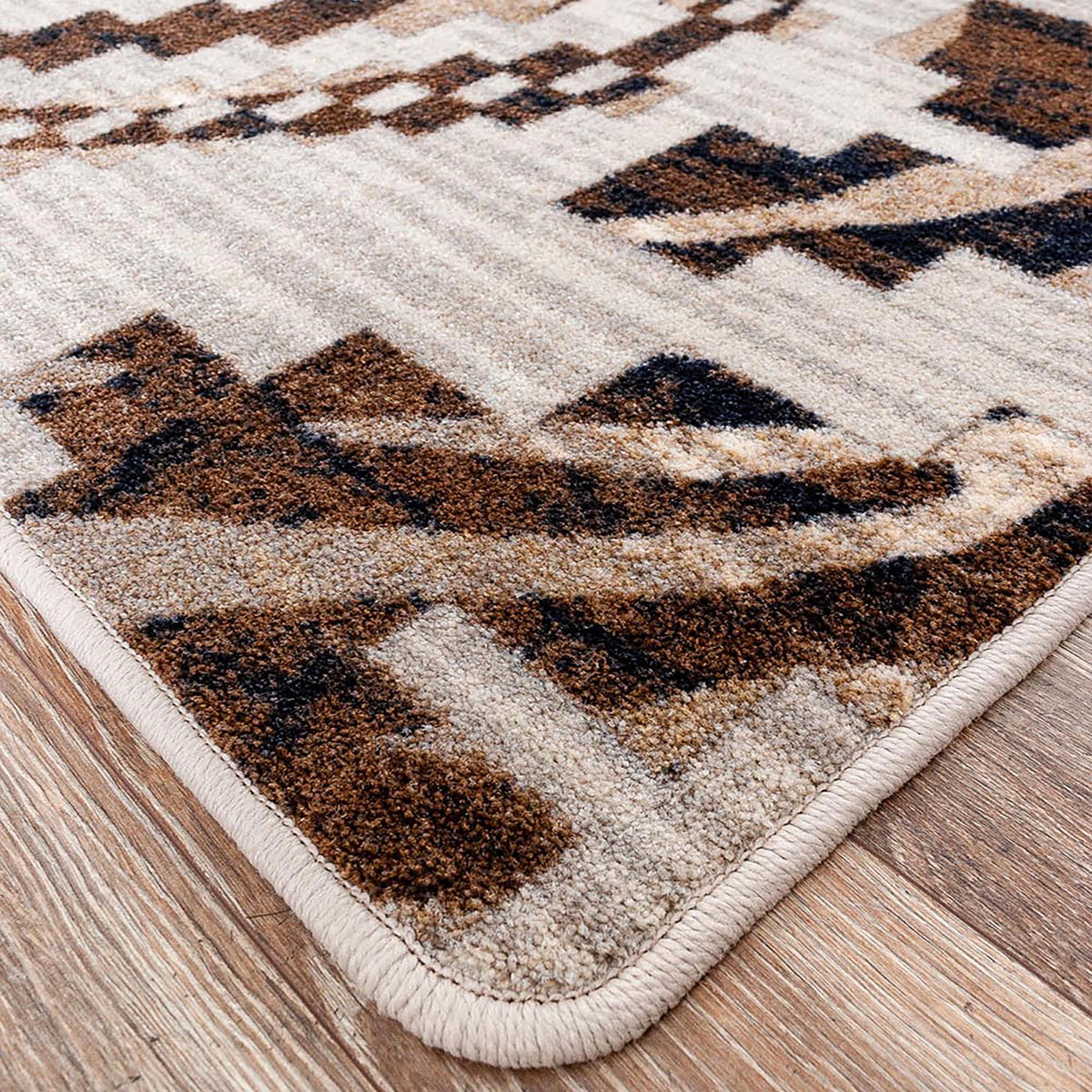 Curio Zebra Rug – Natural – room setting