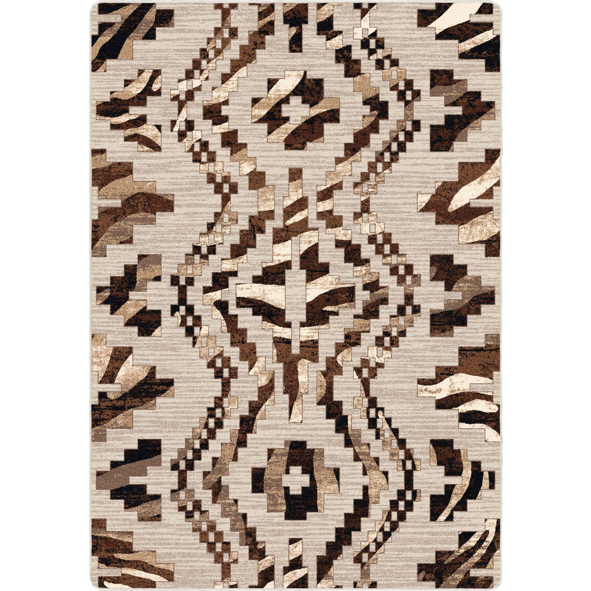 Curio Zebra Rug – Natural – cabin lodge area rug