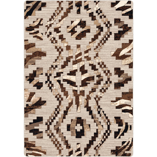 Curio Zebra Rug – Natural – cabin lodge area rug