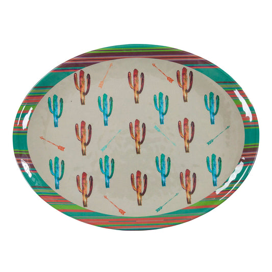 Cactus Design Melamine Serving Platter Set