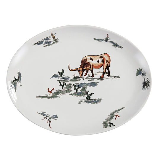 Ranch Life Ceramic Serving Platter, 4 Pc