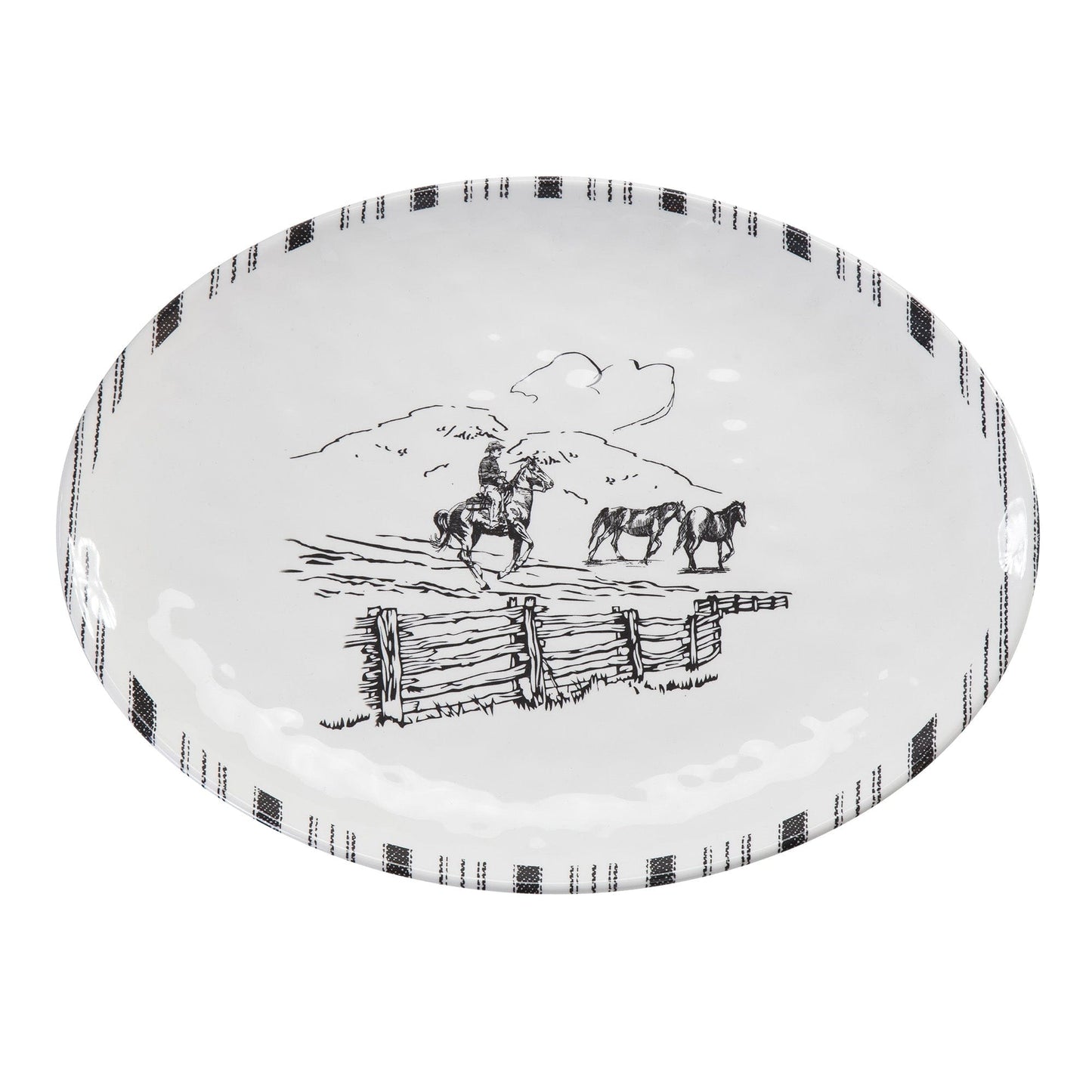 Ranch Life Melamine Serving Platter Set