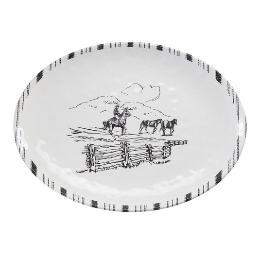 Ranch Life Melamine Serving Platter Set