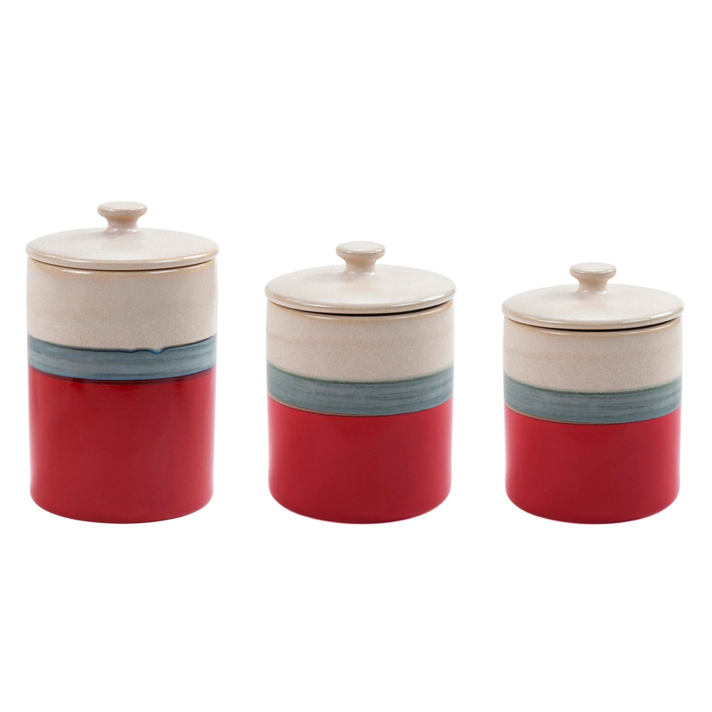 Pasadizo Ceramic Canister Set, 6 Pc