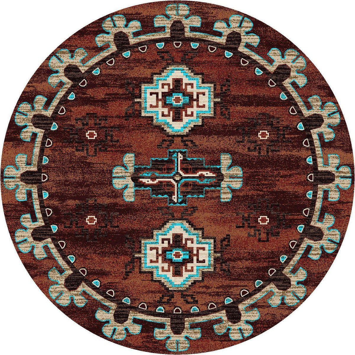 Death Valley Rug – Rust – room setting