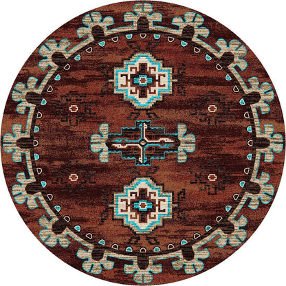 Death Valley Rug – Rust – room setting