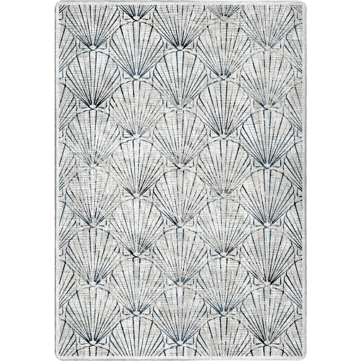 Deco Shells Rug – Natural – cabin lodge area rug