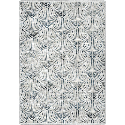 Deco Shells Rug – Natural – cabin lodge area rug