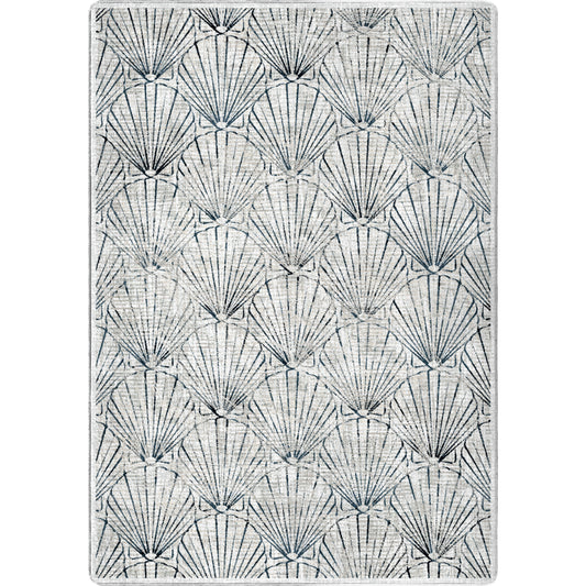 Deco Shells Rug – Natural – cabin lodge area rug