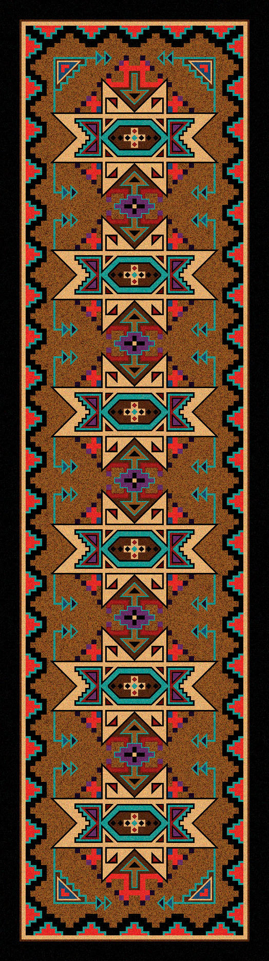 Deep Gorge Rug – Bright – detail view