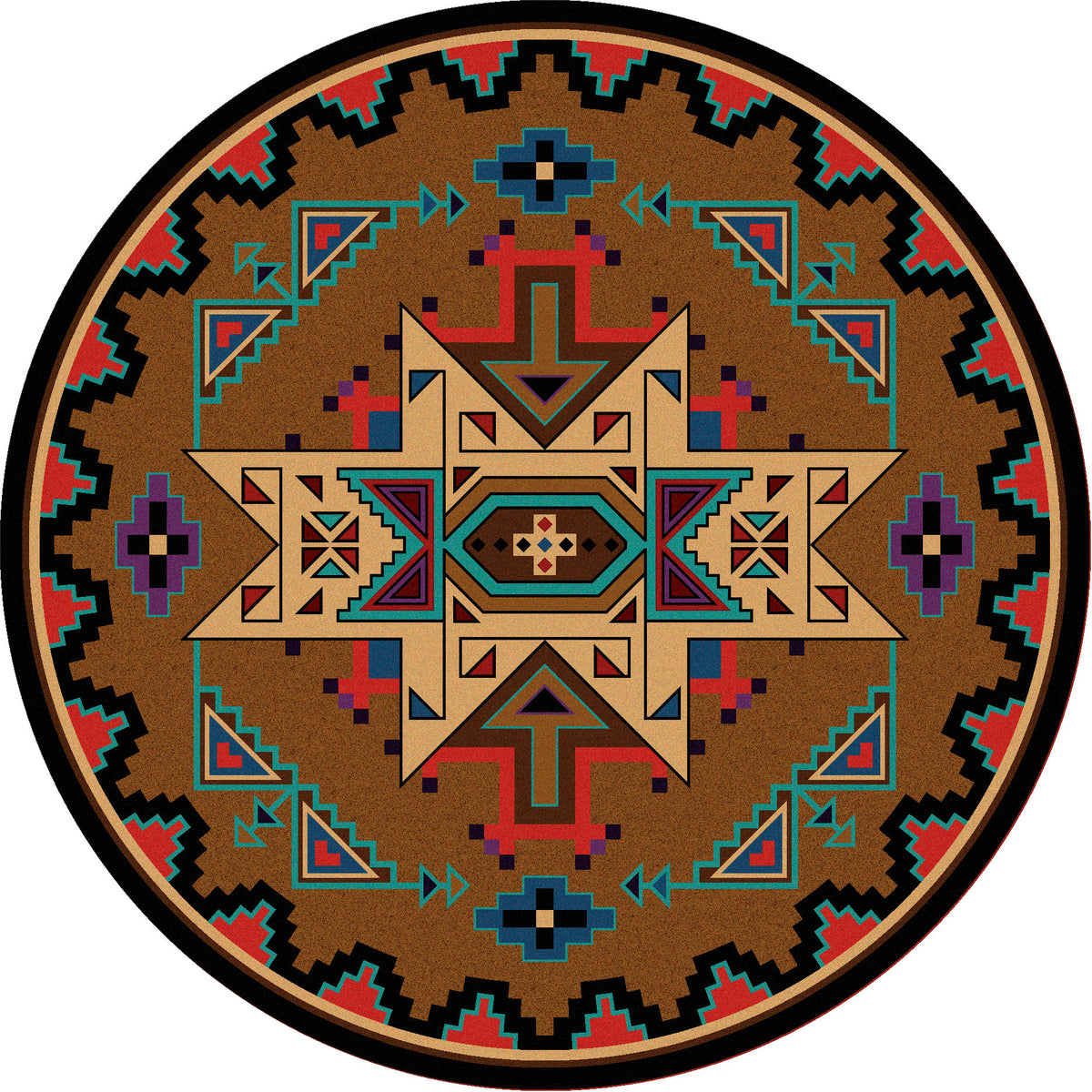 Deep Gorge Rug – Bright – room setting