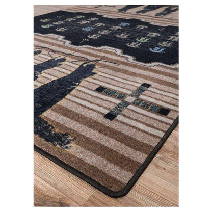 Defend Our Land Rug – Brown – lifestyle