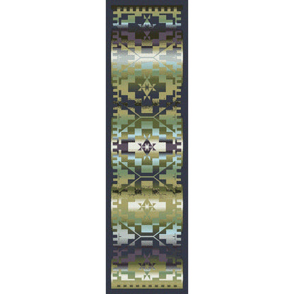 Desert Morning Rug – Blue Shades – detail view