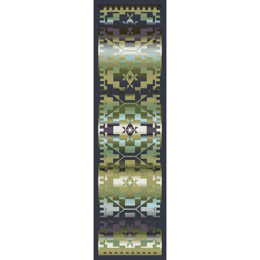 Desert Morning Rug – Blue Shades – detail view