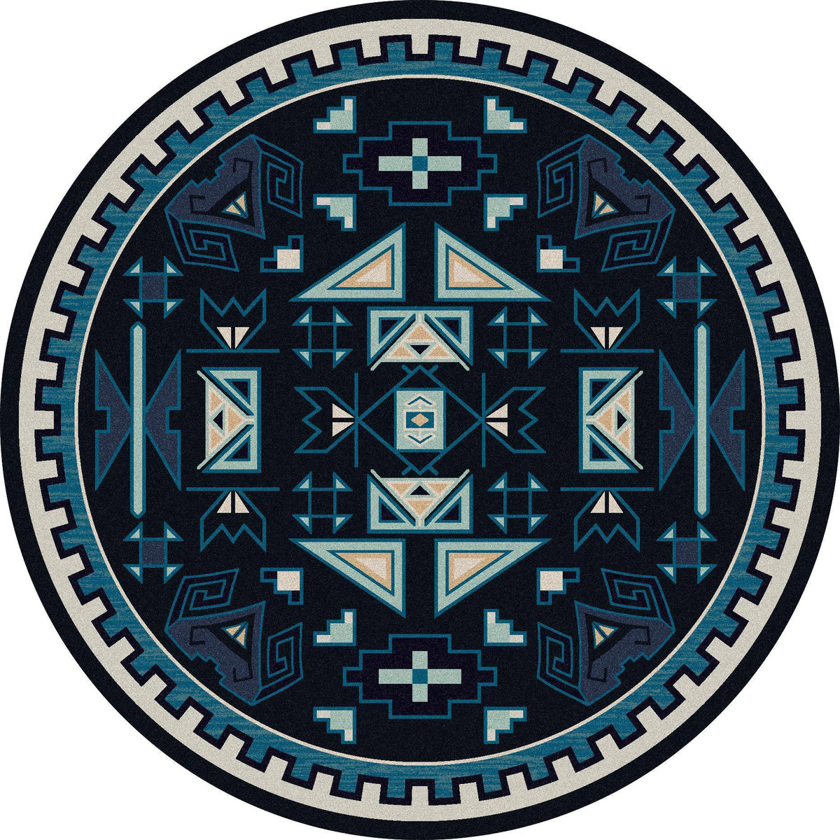Desert Rams OKA Rug – Contemporary – close up