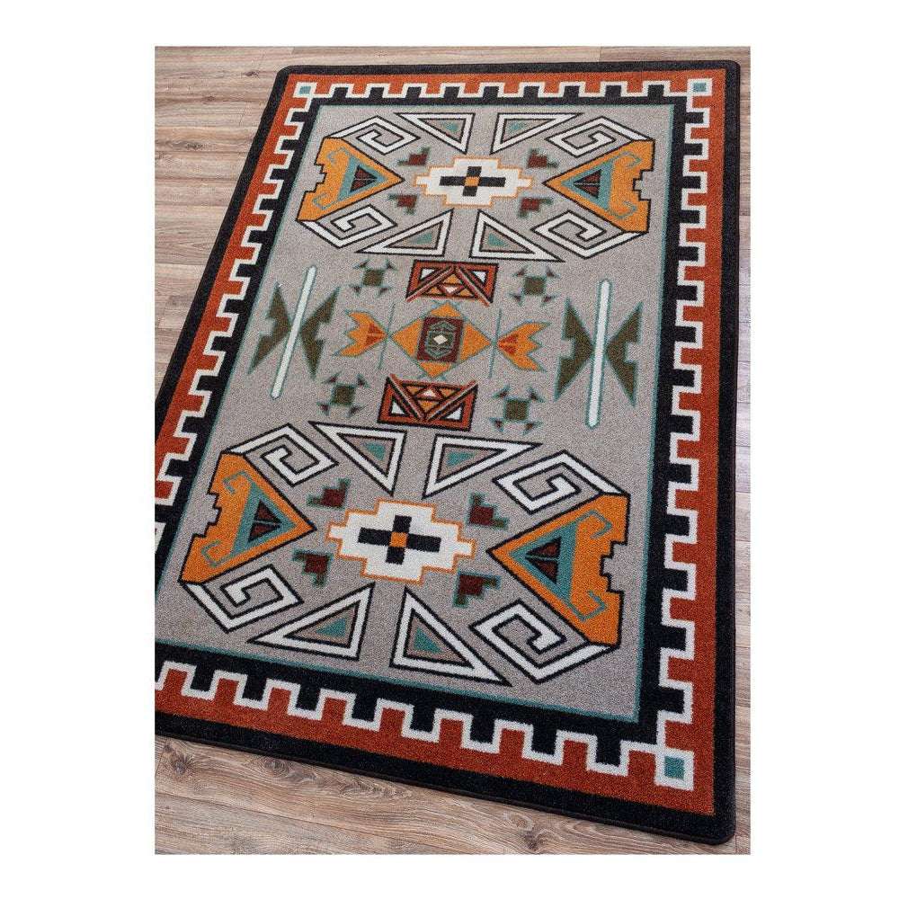 Desert Rams OKA Rug – Rust – detail view
