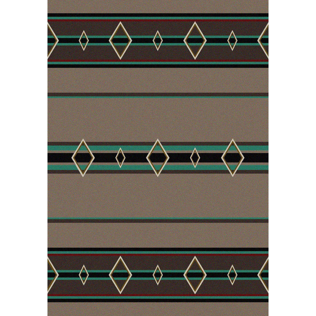 Desert Times Rug – Turquoise – cabin lodge area rug
