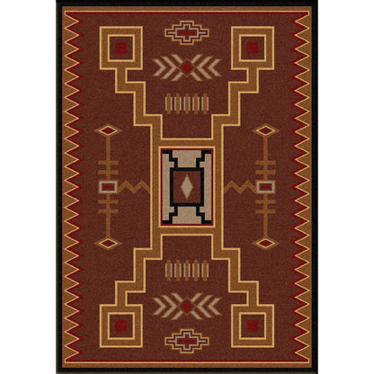 Desertstorm Rug – Brown – cabin lodge area rug