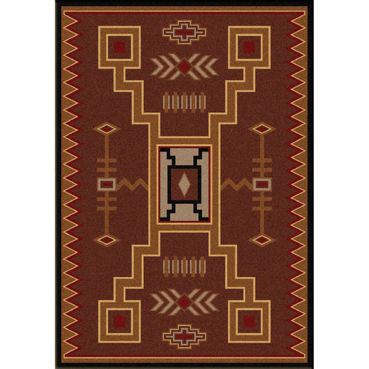 Desertstorm Rug – Brown – cabin lodge area rug