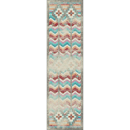 Desierto Rug – Distressed Bright – detail view