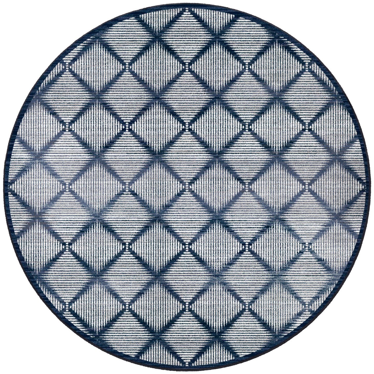 Diamond Weave Rug – Denim – lifestyle