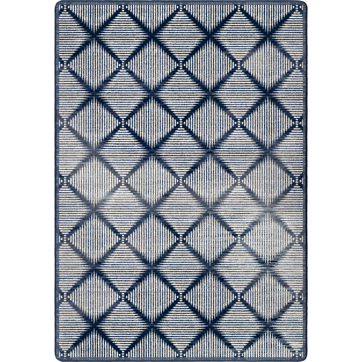 Diamond Weave Rug – Denim – cabin lodge area rug