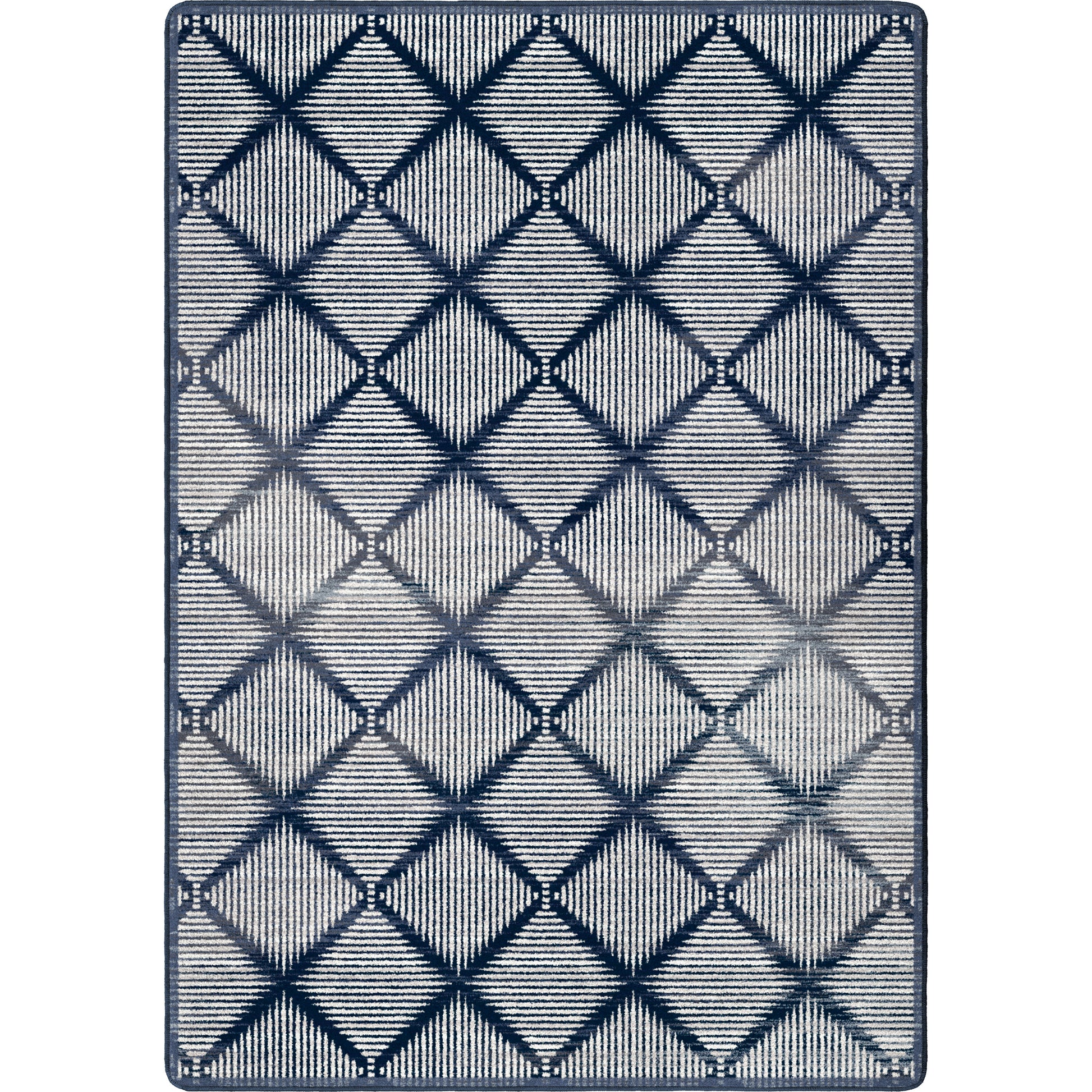 Diamond Weave Rug – Denim – cabin lodge area rug